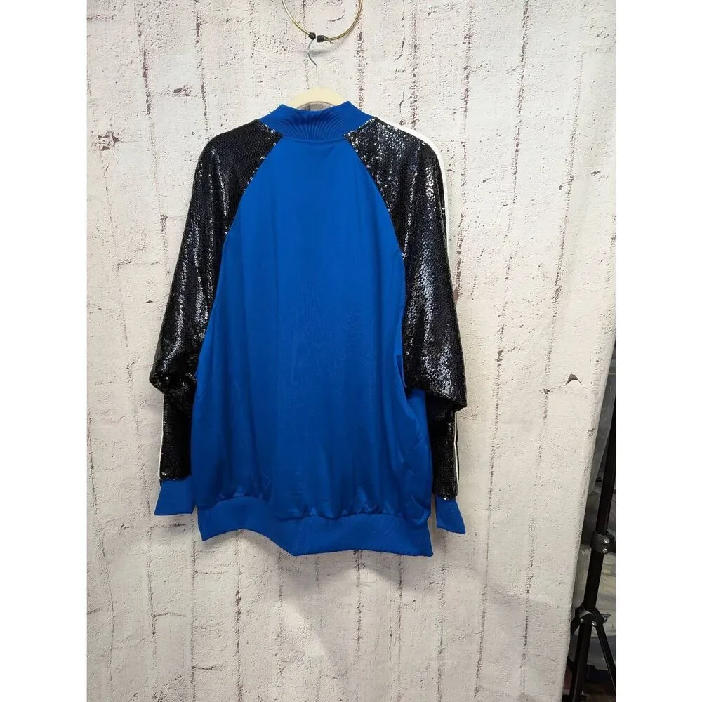 NWT KORN x ADIDAS Limited Edition Blue Full zip Track Suit‎ Jacket Sz XL - Picture 4 of 9